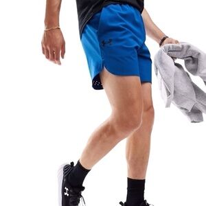 Under Armour Men’s Shorts Peak Woven Blue/Black Athletic Shorts Size-XXL NWT